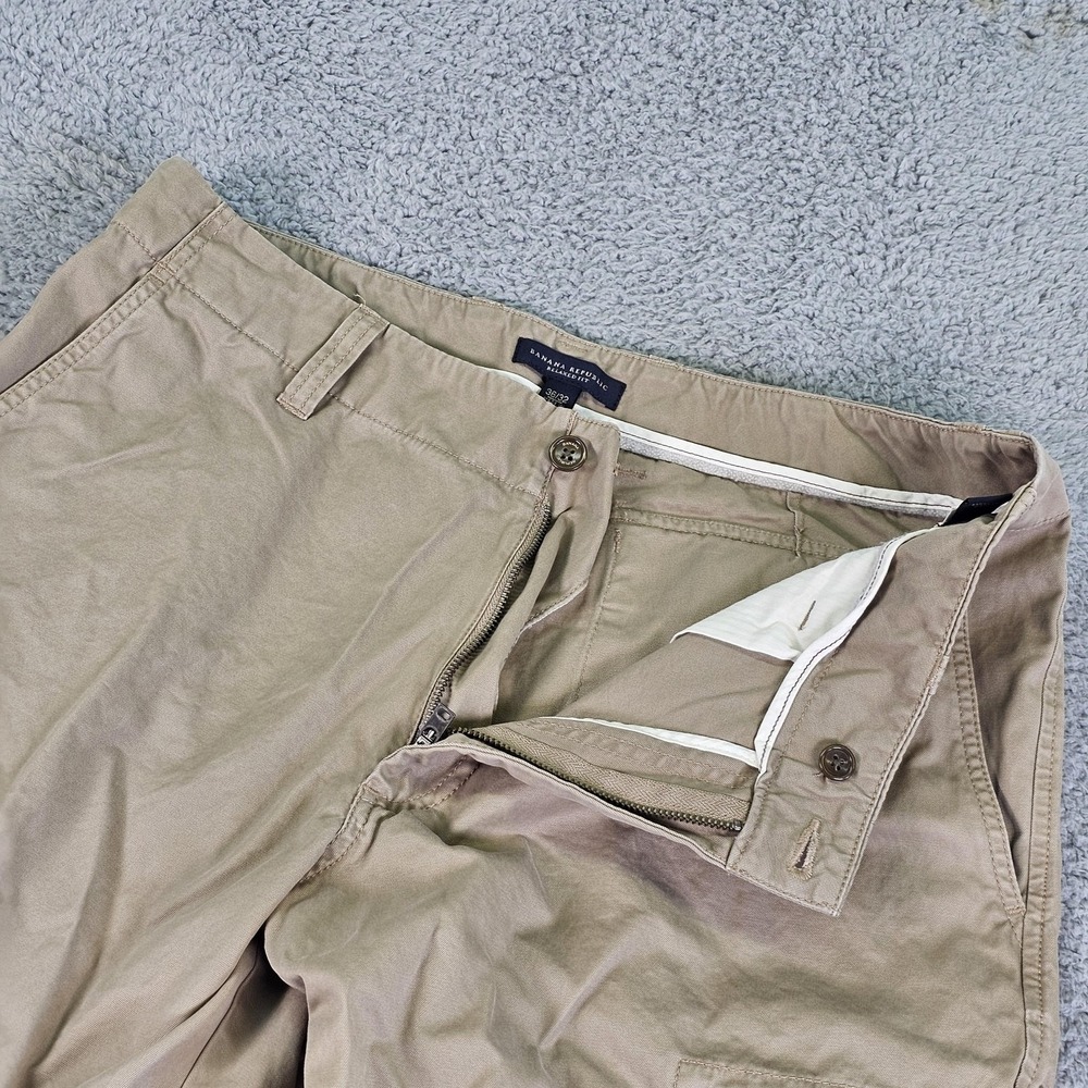 Banana Republic Cargo Pants Mens 36x30 Beige Relaxed Fit 100% Cotton 393576-01